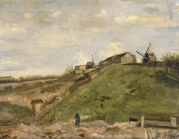 The hill of Montmartre with stone quarry, Vincent Van Gogh